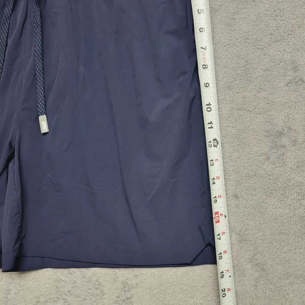 Fabletics Fundamental Short Mens 2X Blue Lined Athletic Wear Pull On Stretch Gym